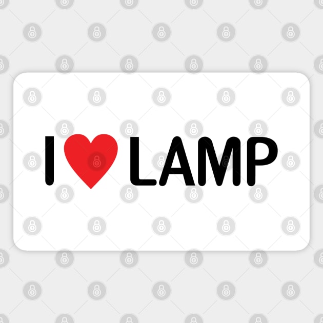 I Love Lamp Magnet by monkeysoup